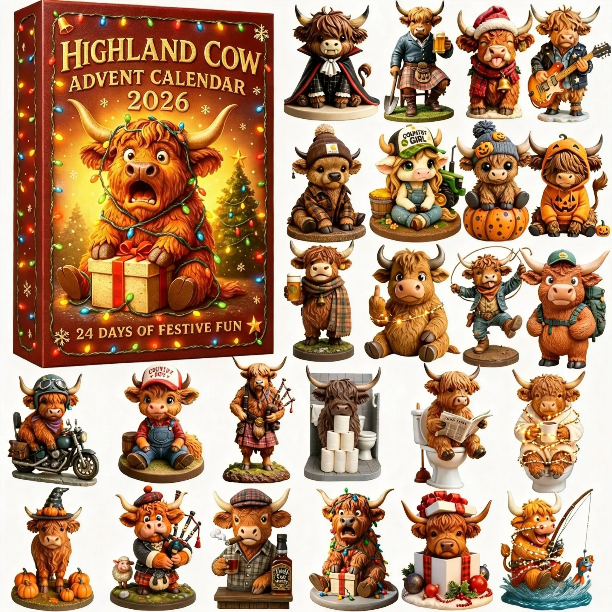 🎄🐮Highland Cow Advent Calendar 2026
