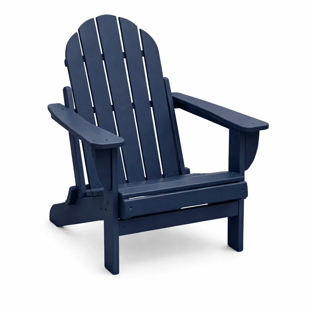 Adirondackstuhl Holz Dunkelblau