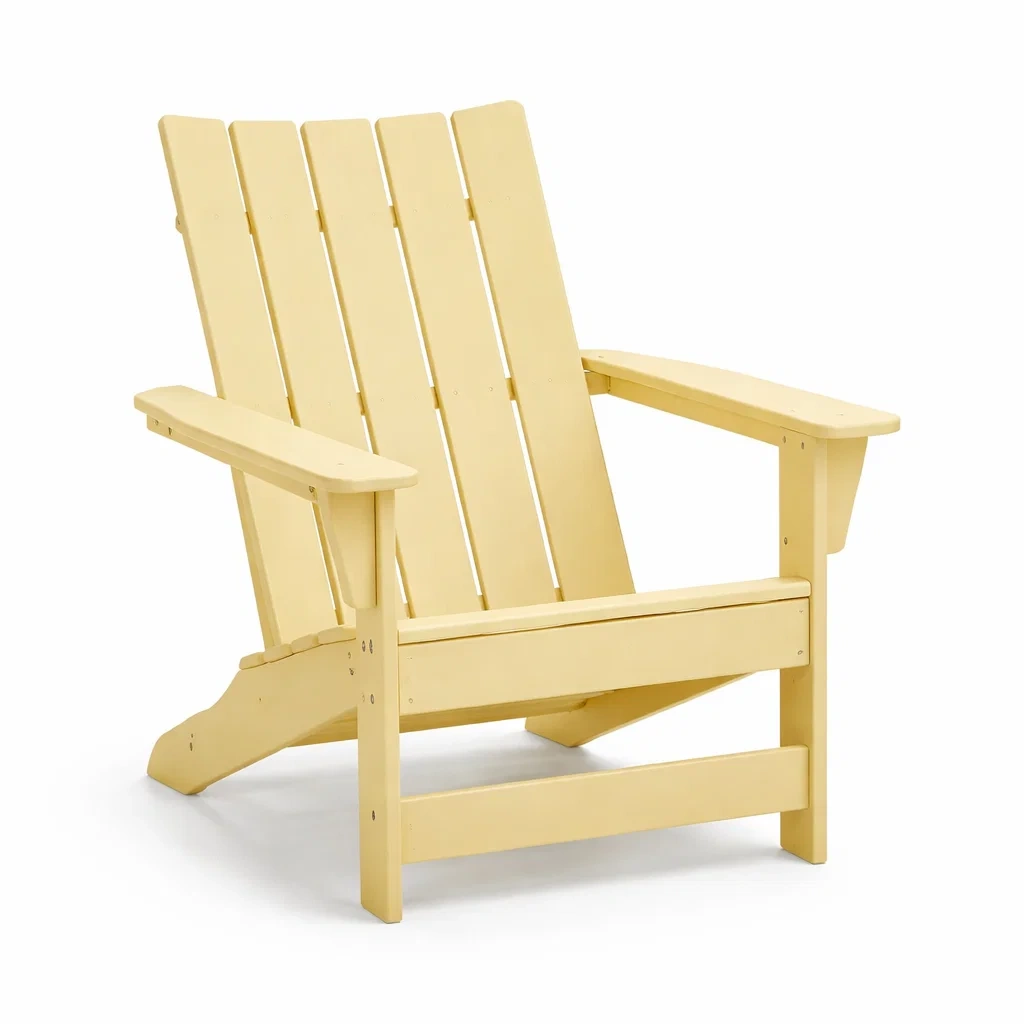 Adirondackstuhl Holz Gelb 80x90x90 cm