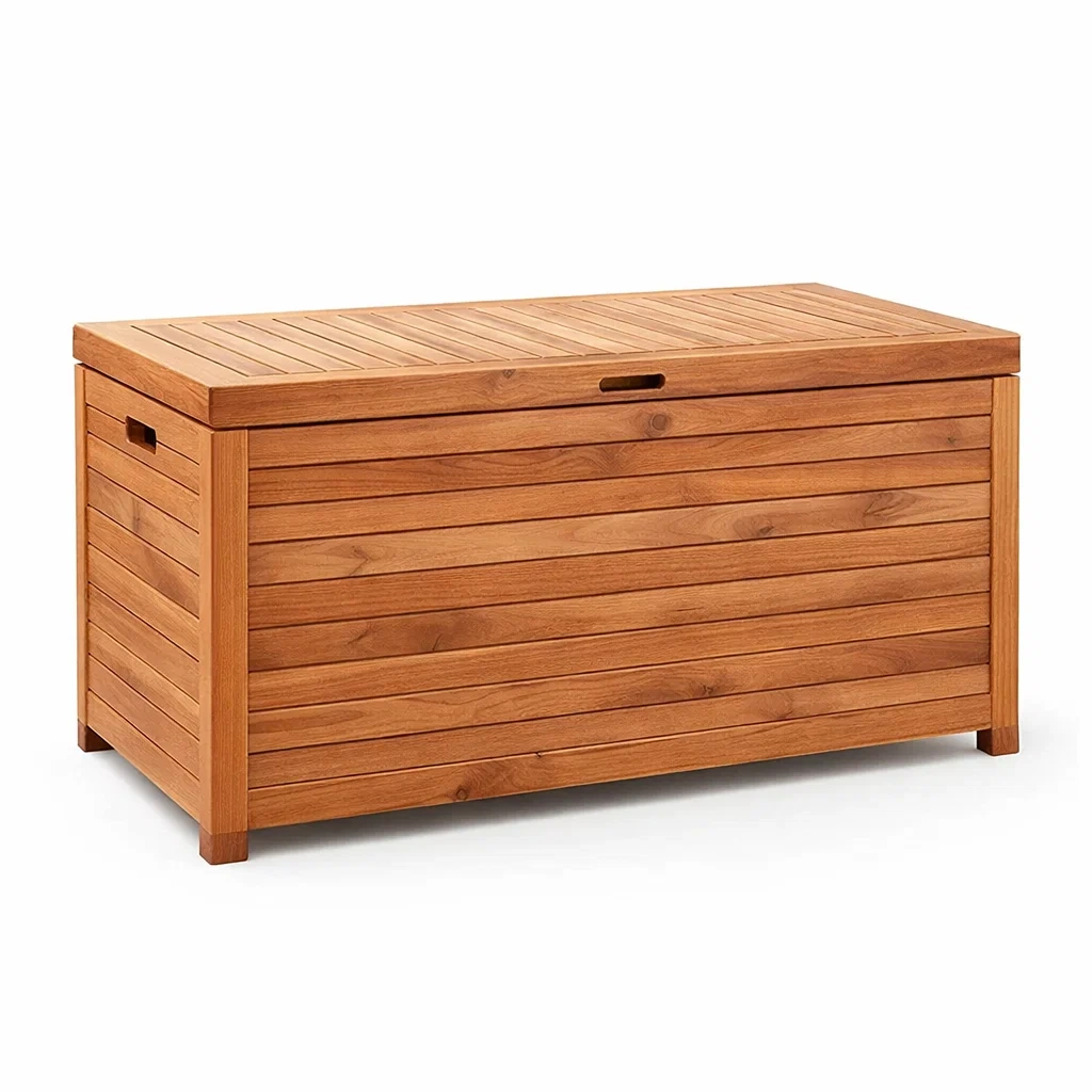 Aufbewahrungsbox Teakholz Braun 120x60x50 cm