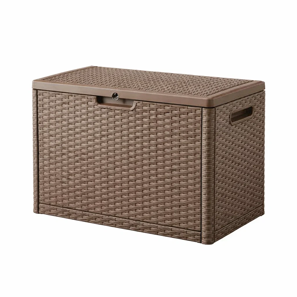 Aufbewahrungsbox Polyethylen Braun 120x60x64 cm