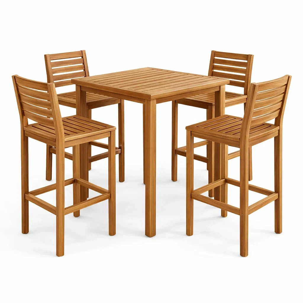 Bar Set Akazienholz 5 teilig