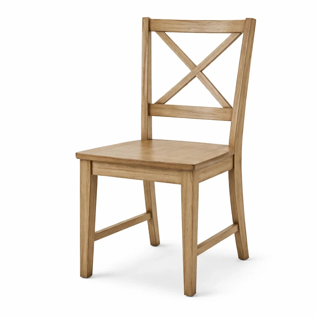Essstuhl Eiche Natur X Rückenlehne