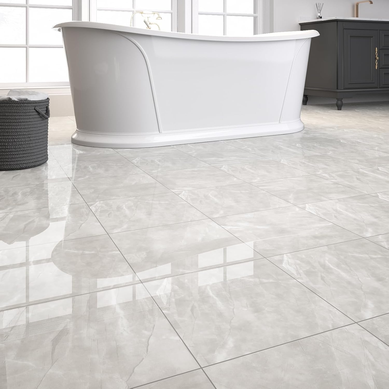 20-Pack Peel and Stick Floor Tiles Vinyl Floor