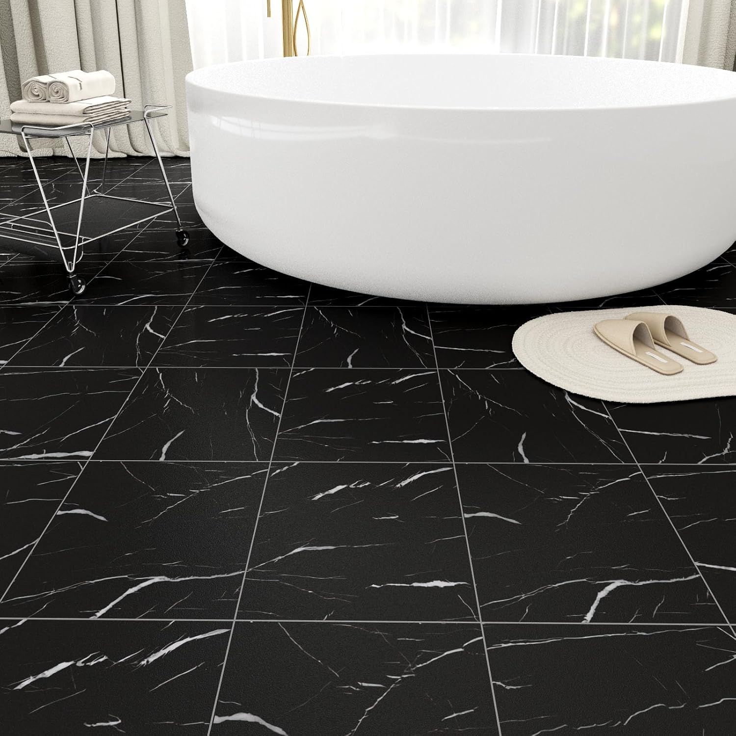 20-Pack Peel and Stick Floor Tiles Vinyl Floor 