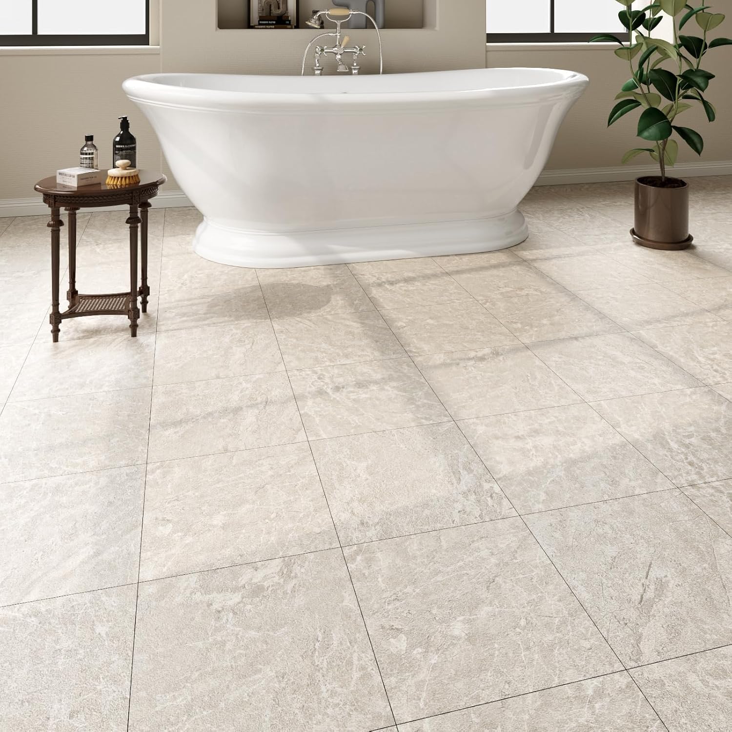 20 Pack Cover 20 Sq.Ft Peel and Stick Floor Tiles