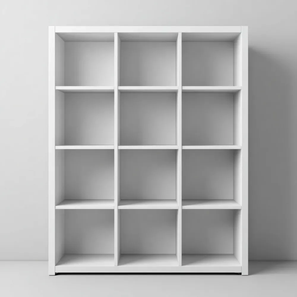 Estantería de madera 120x180x30 cm - Blanco - Almacenamiento moderno