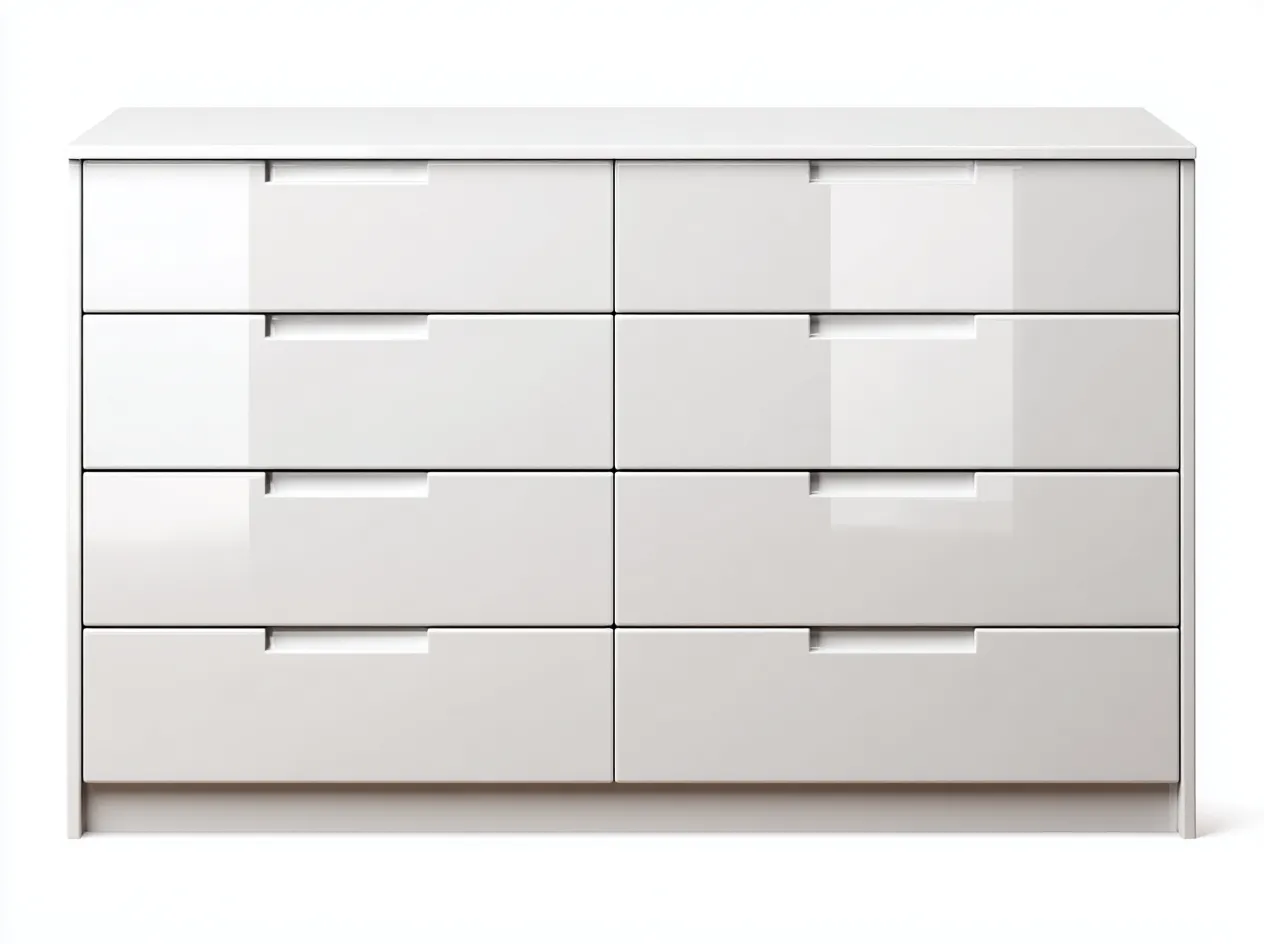 Cómodas madera 140x45x80 cm blanco moderno almacenamiento dormitorio-Cozyuppad