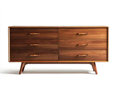 Cómodas madera 150x45x75 cm marrón moderno almacenamiento dormitorio elegante-Cozyuppad