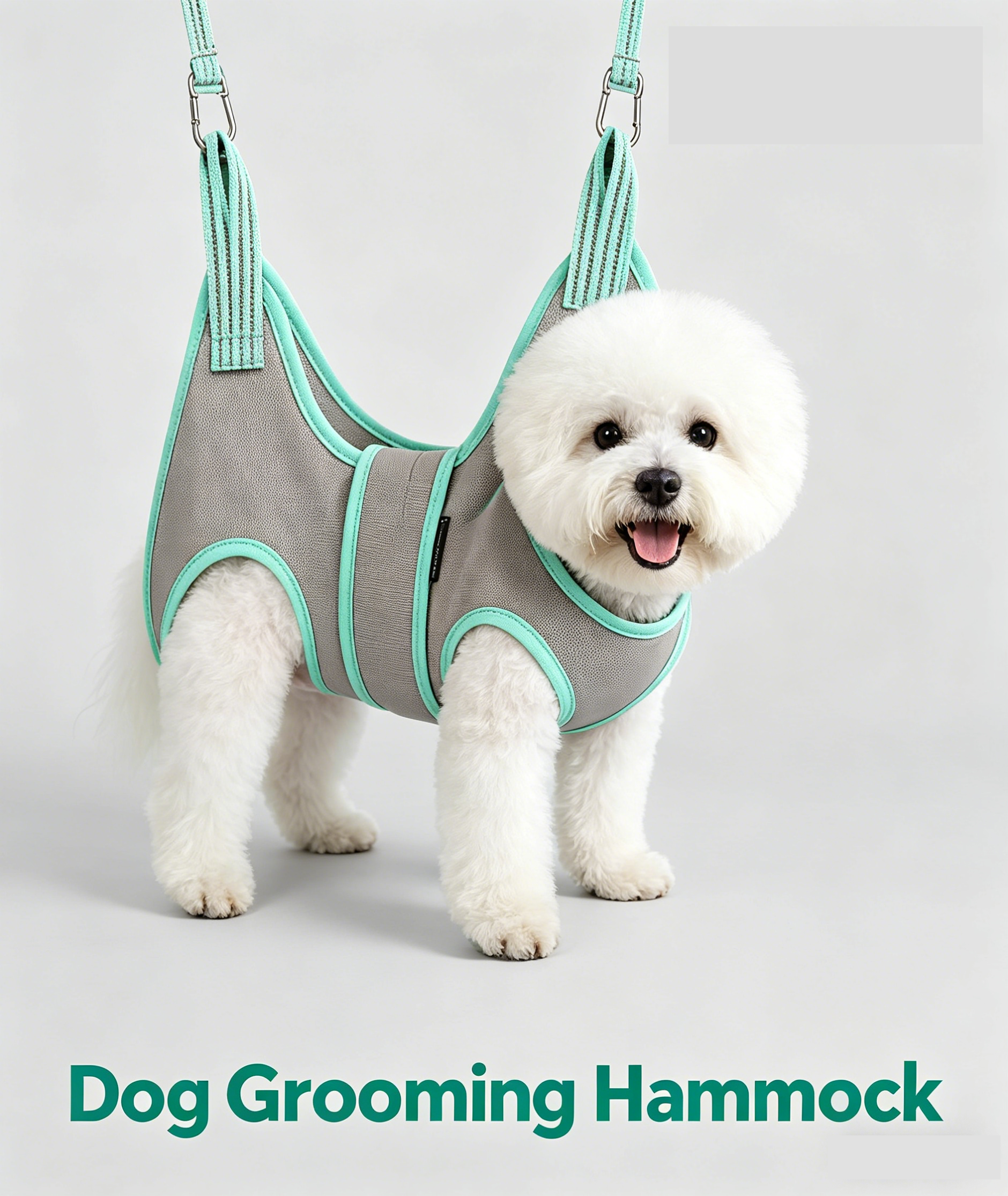 Kkiimatt Dog Grooming Hammock with Nail Grooming Kit - Adjustable Pet Sling for Small Medium Dogs & Cats, Safe & Secure Harness for Nail Trimming, Bathing & Grooming