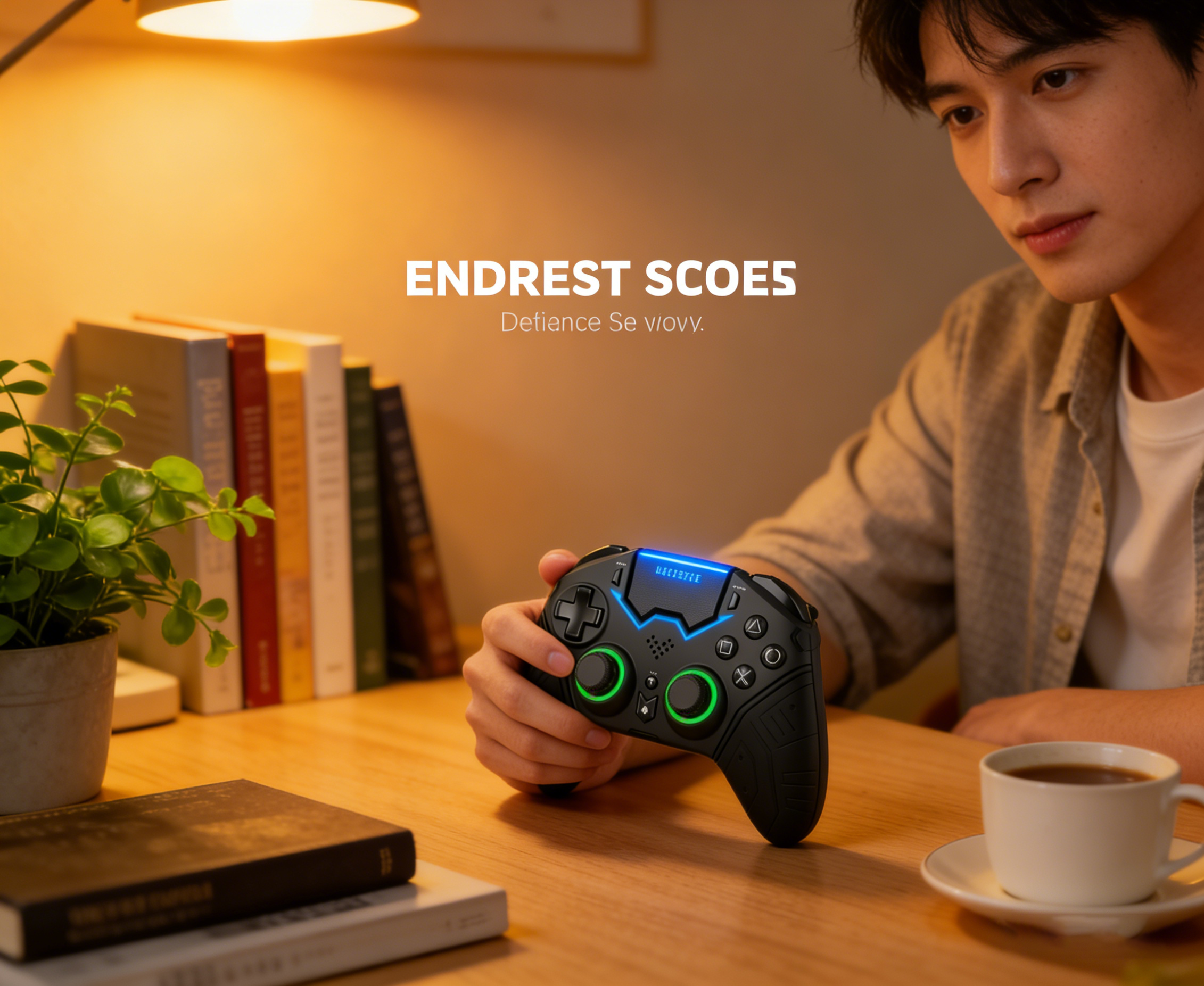 Wireless PS4 Controller with RGB Lights, Macro Programming, 6-Axis Motion Control, Anti-Slip Grip Gamepad for PlayStation 4/PC