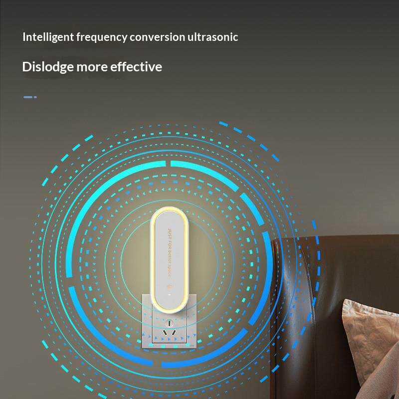 Ultrasonic Plug-in Mosquito Repeller & Night Lamp with Aroma Slot – Relaxing Bedside Aromatherapy