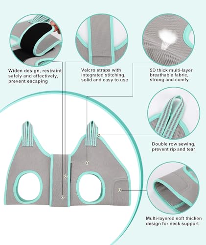 Kkiimatt Dog Grooming Hammock with Nail Grooming Kit - Adjustable Pet Sling for Small Medium Dogs & Cats, Safe & Secure Harness for Nail Trimming, Bathing & Grooming