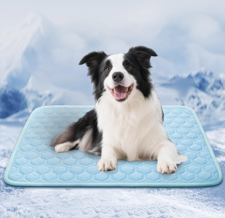 Dog Cooling Mat for Summer Self-Cooling Mat for Dogs & Cats Summer Outdoor Dog Pad Cooling Washable, Portable & Non-Toxic, High-Tech Fabric Crates, Beds, Cars