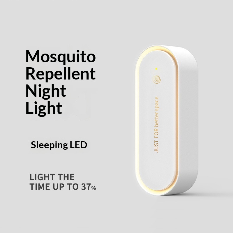 Ultrasonic Plug-in Mosquito Repeller & Night Lamp with Aroma Slot – Relaxing Bedside Aromatherapy