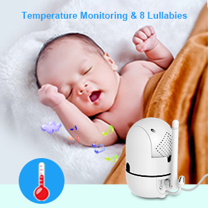 HelloBaby HB6550 Baby Monitor — 5" Screen, 30-Hour Battery, Pan-Tilt-Zoom, Night Vision, 2-Way Talk, 1000ft