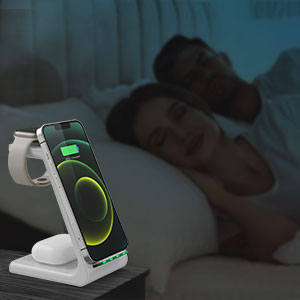 3‑in‑1 Fast Wireless Charging Station — iPhone, Apple Watch & AirPods