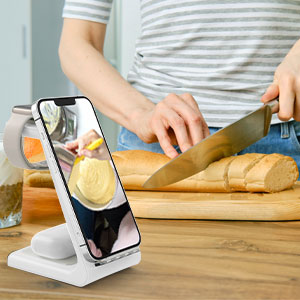 3‑in‑1 Fast Wireless Charging Station — iPhone, Apple Watch & AirPods