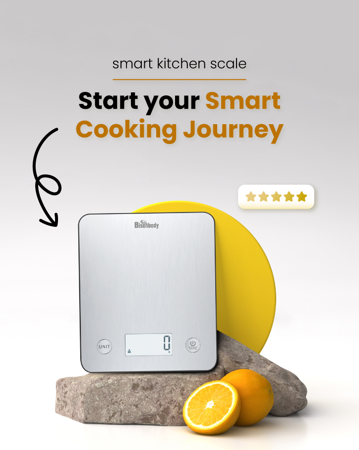 Smart Food Scale with App — Calorie & Macro Tracking, Nutritional Calculator, Portion Control, g/oz
