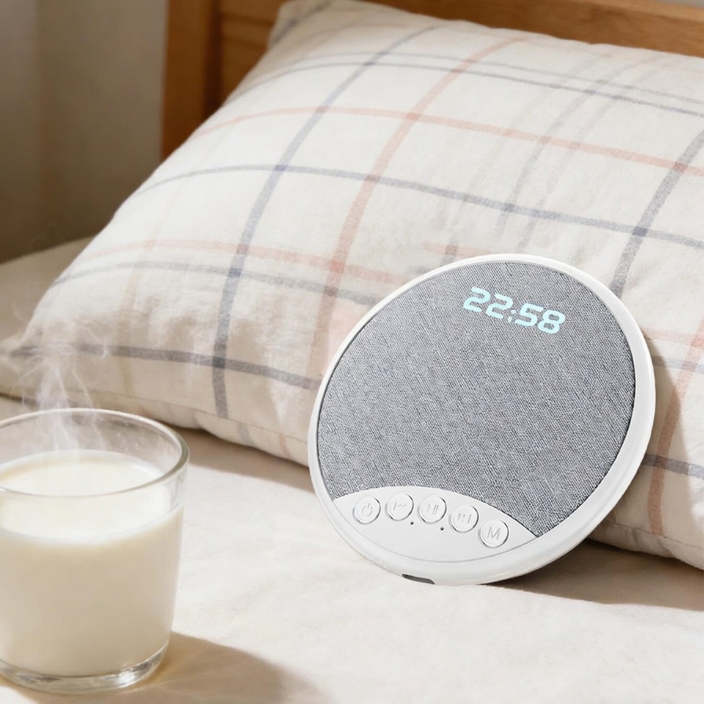 Multifunctional Digital Alarm Clock with Bluetooth Speaker – Music, Audiobooks & White Noise for Bedside Use