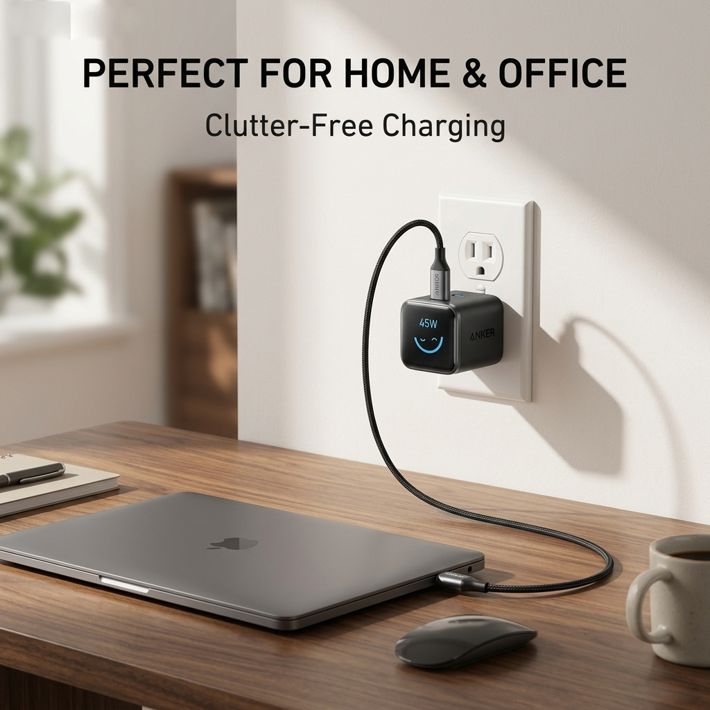 Introducing the Anker Smart Display Charger – where technology meets intuitive design. This isn't just a charger; it's your personal power companion.