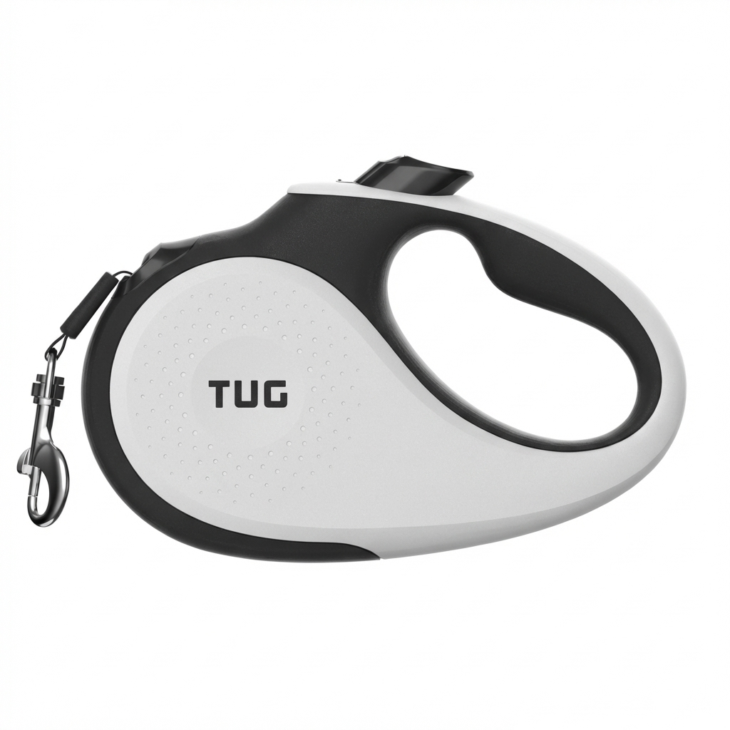 TUG 360° Tangle-Free Retractable Dog Leash with Anti-Slip Handle | 16 ft Strong Nylon Tape | One-Handed Brake, Pause, Lock
