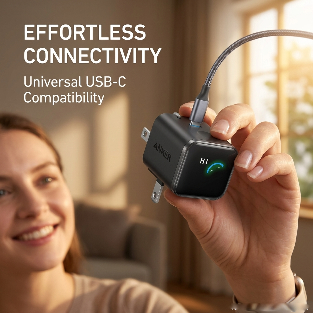 Introducing the Anker Smart Display Charger – where technology meets intuitive design. This isn't just a charger; it's your personal power companion.