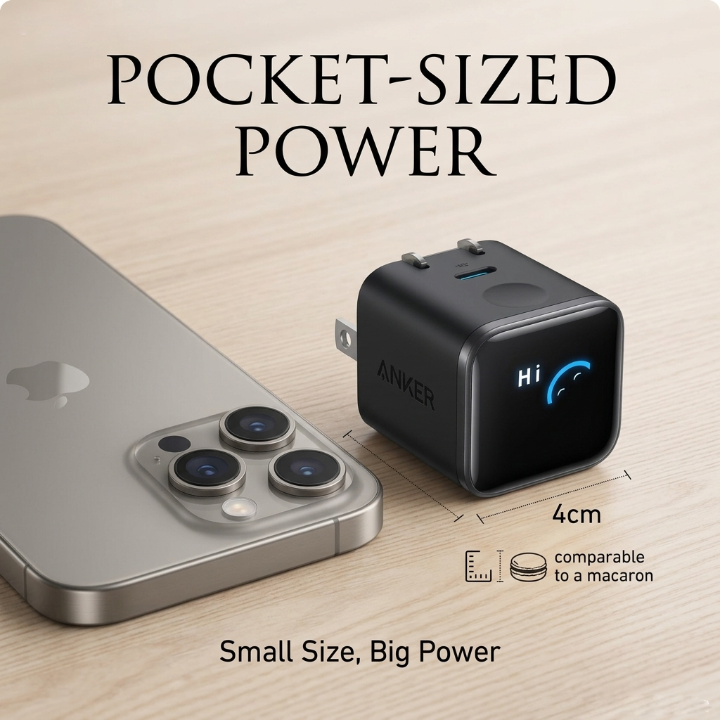 Introducing the Anker Smart Display Charger – where technology meets intuitive design. This isn't just a charger; it's your personal power companion.