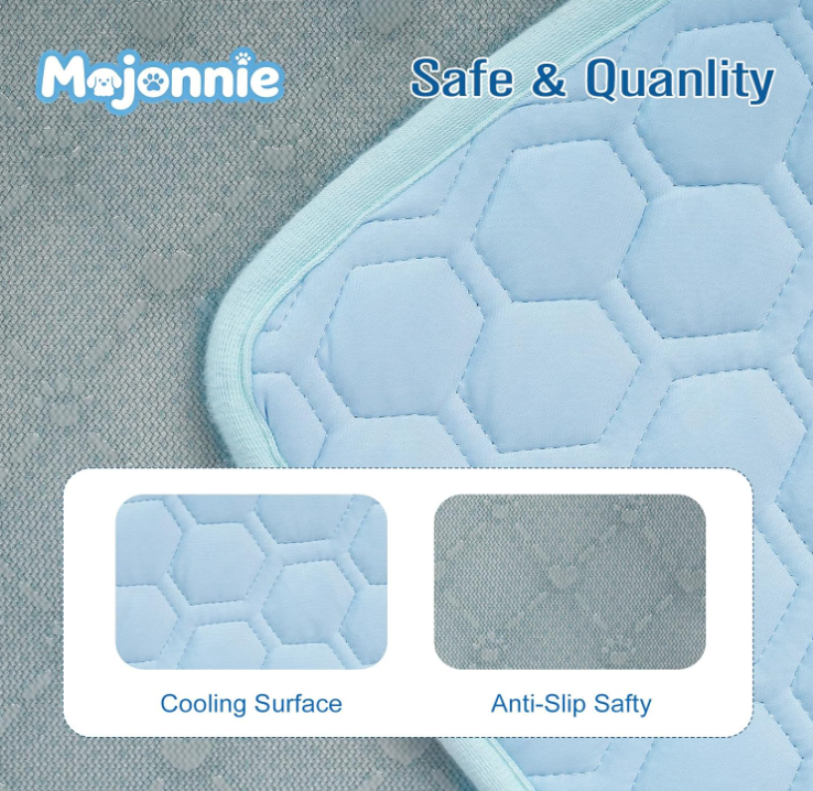 Dog Cooling Mat for Summer Self-Cooling Mat for Dogs & Cats Summer Outdoor Dog Pad Cooling Washable, Portable & Non-Toxic, High-Tech Fabric Crates, Beds, Cars