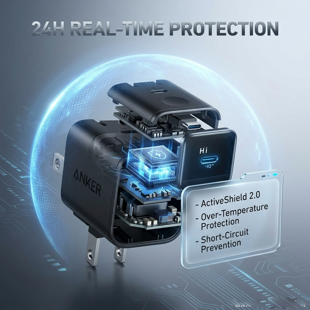 Introducing the Anker Smart Display Charger – where technology meets intuitive design. This isn't just a charger; it's your personal power companion.