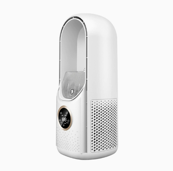 Bladeless Desk Fan, Portable Bladeless Fan 6 Speed Small Personal Cooling Fan Quiet USB Table Desk Misting Fan with Timing