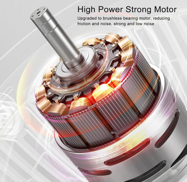 Bladeless Desk Fan, Portable Bladeless Fan 6 Speed Small Personal Cooling Fan Quiet USB Table Desk Misting Fan with Timing