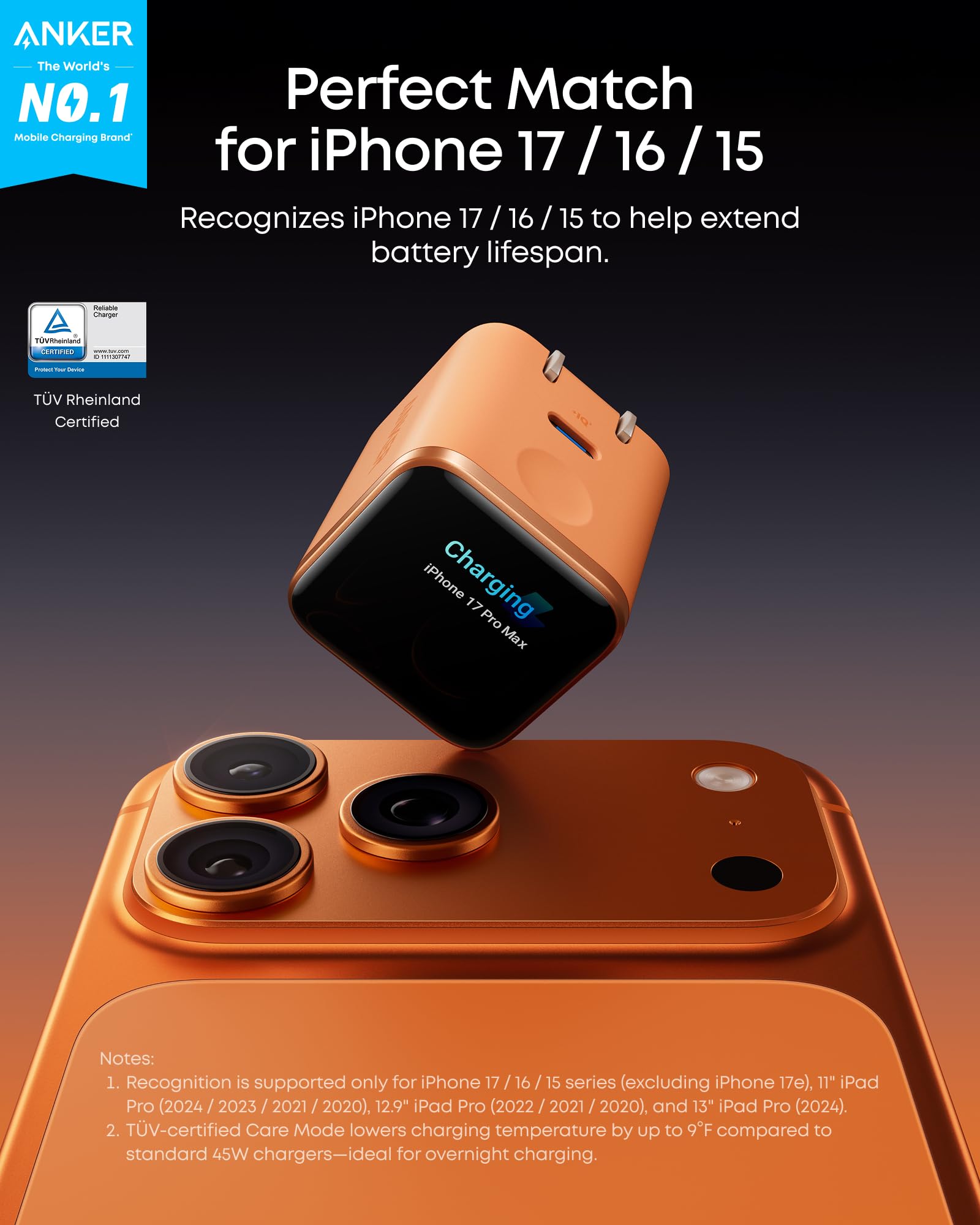 Introducing the Anker Smart Display Charger – where technology meets intuitive design. This isn't just a charger; it's your personal power companion.