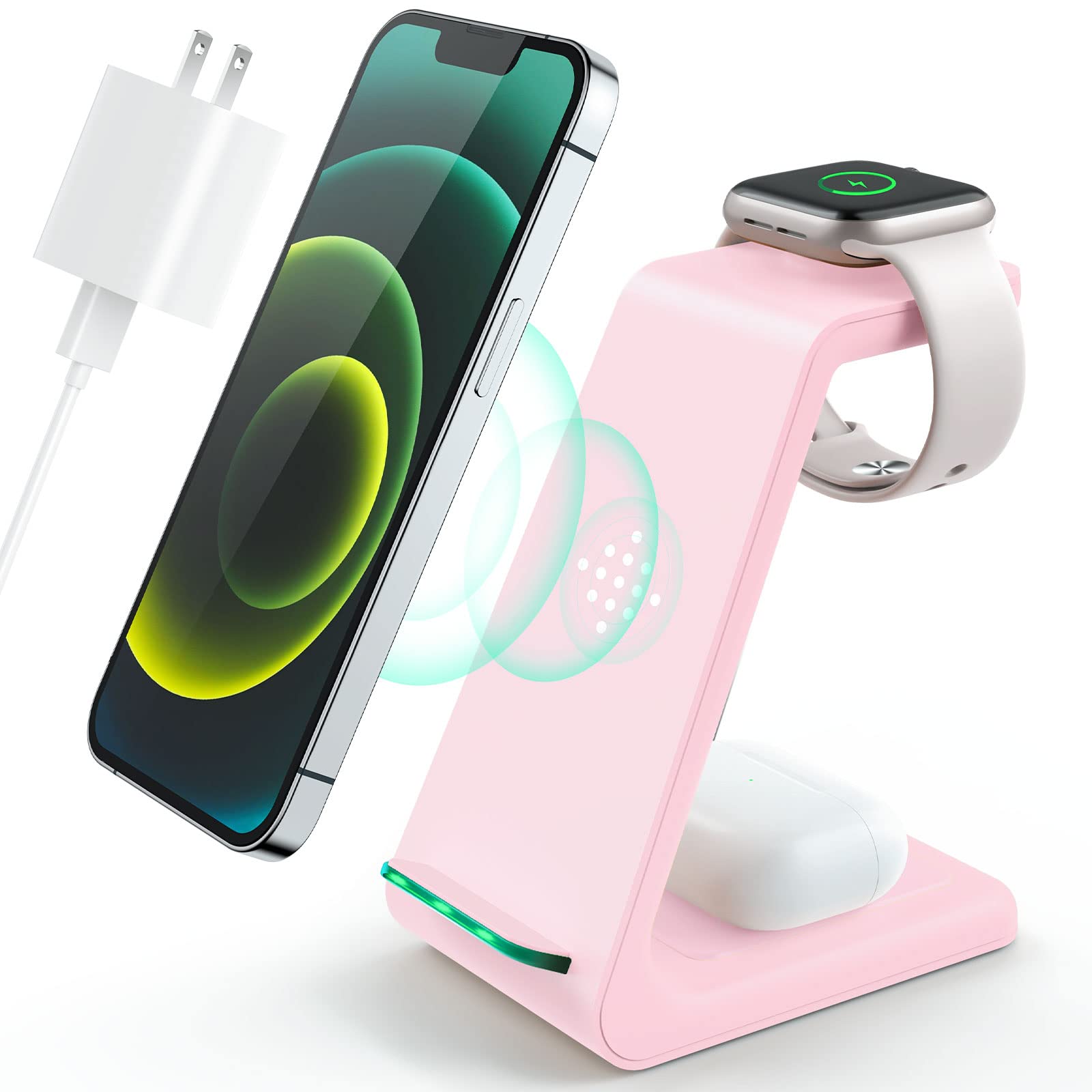 3‑in‑1 Fast Wireless Charging Station — iPhone, Apple Watch & AirPods