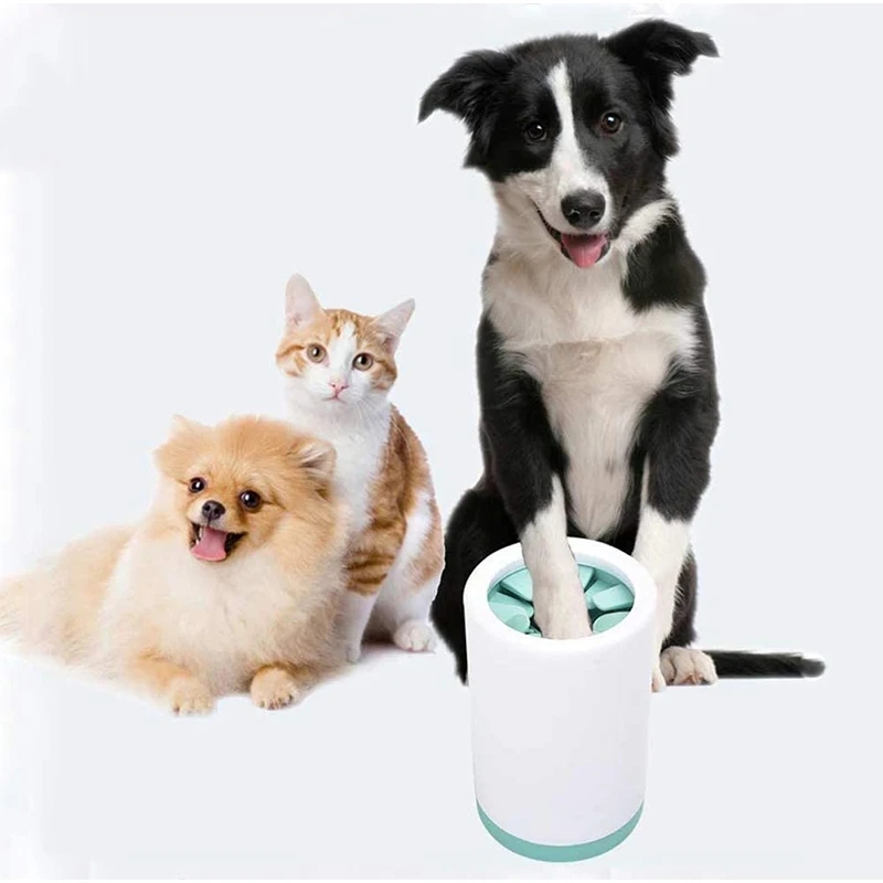 Portable Dog Paw Cleaner Cup | Silicone Foot Washer for Small & Medium Dogs Cats Automatic Muddy Paw Cleaning Supplies