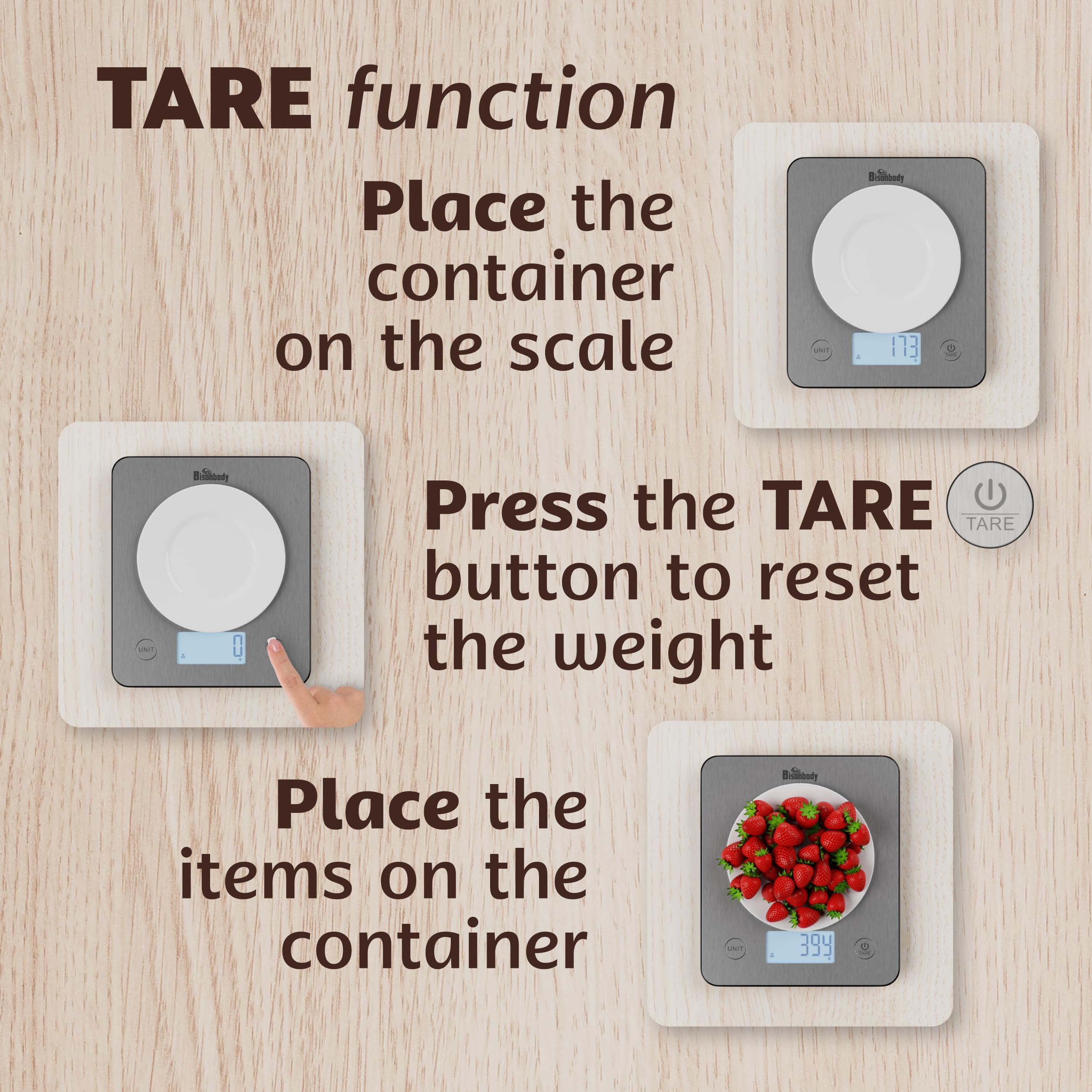 Smart Food Scale with App — Calorie & Macro Tracking, Nutritional Calculator, Portion Control, g/oz