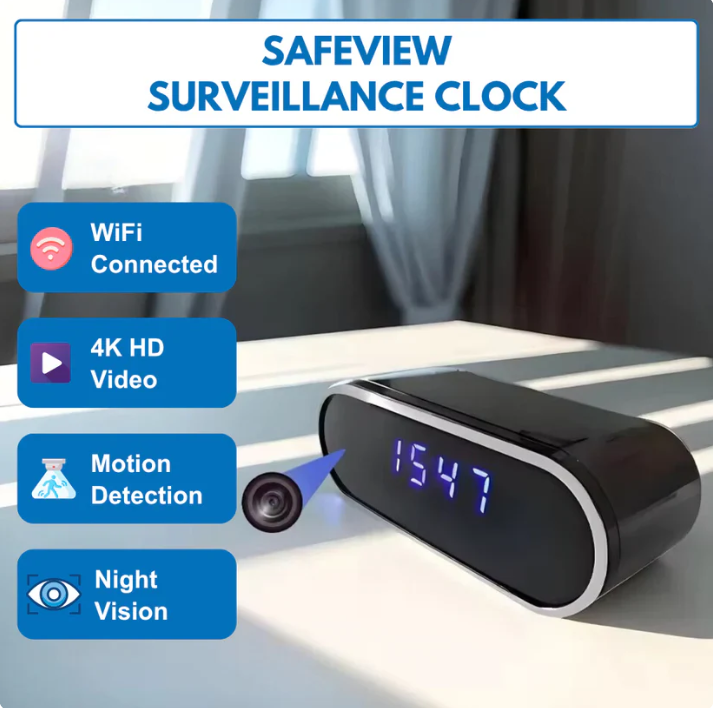 Masked Eyes™ — SafeView Surveillance Clock