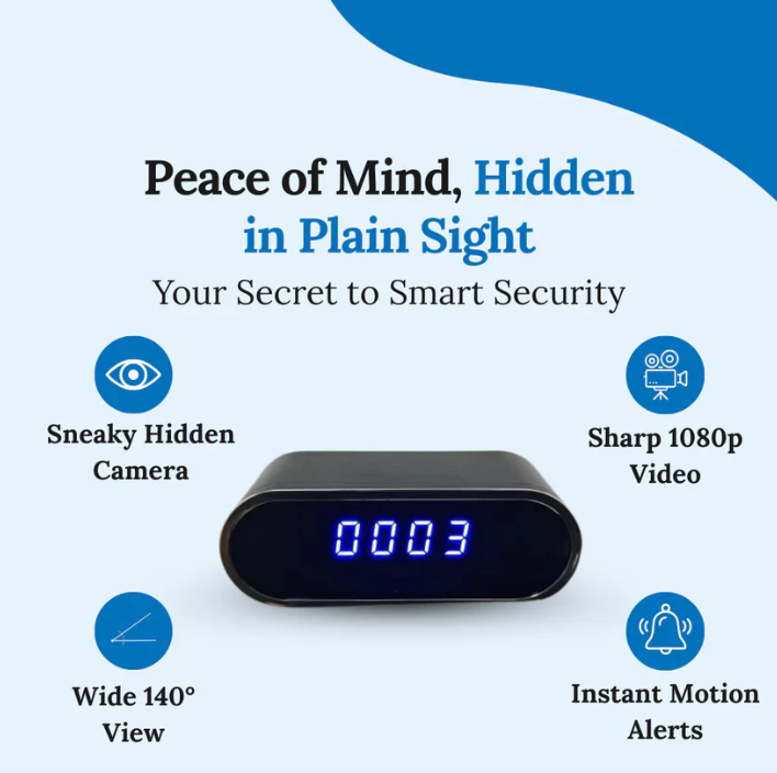 Masked Eyes™ — SafeView Surveillance Clock