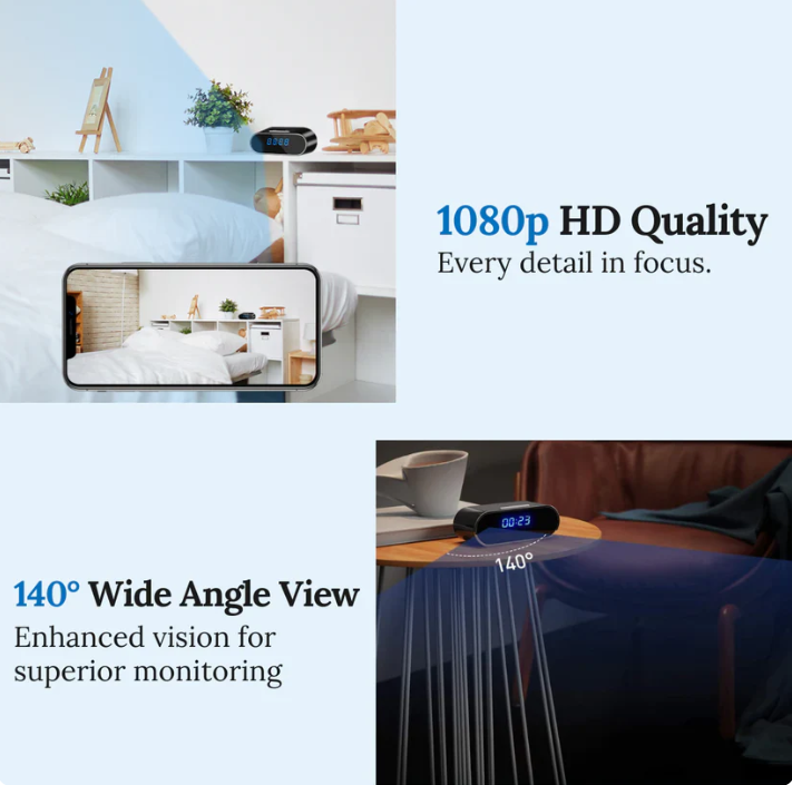 Masked Eyes™ — SafeView Surveillance Clock