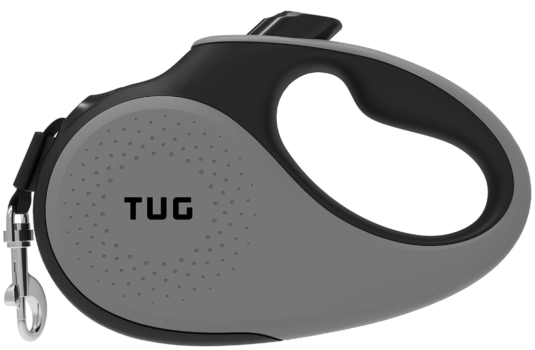 TUG 360° Tangle-Free Retractable Dog Leash with Anti-Slip Handle | 16 ft Strong Nylon Tape | One-Handed Brake, Pause, Lock