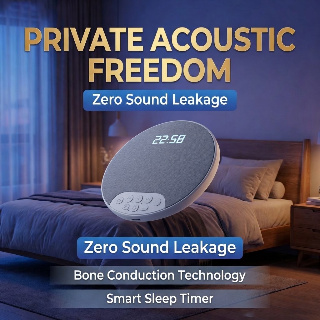 Multifunctional Digital Alarm Clock with Bluetooth Speaker – Music, Audiobooks & White Noise for Bedside Use