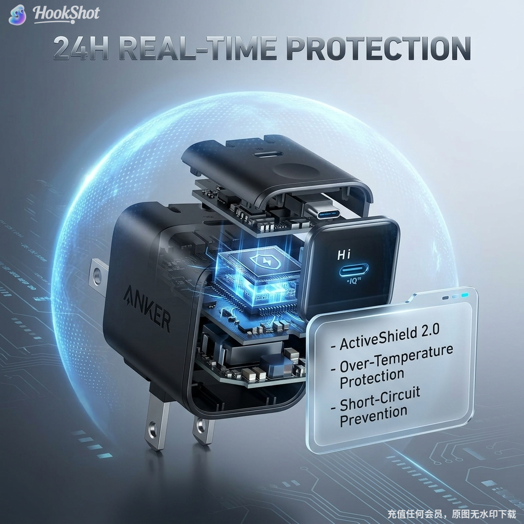 Introducing the Anker Smart Display Charger – where technology meets intuitive design. This isn't just a charger; it's your personal power companion.