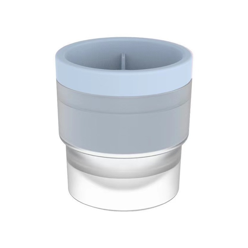 Sky blue silicone ice ball mold product view