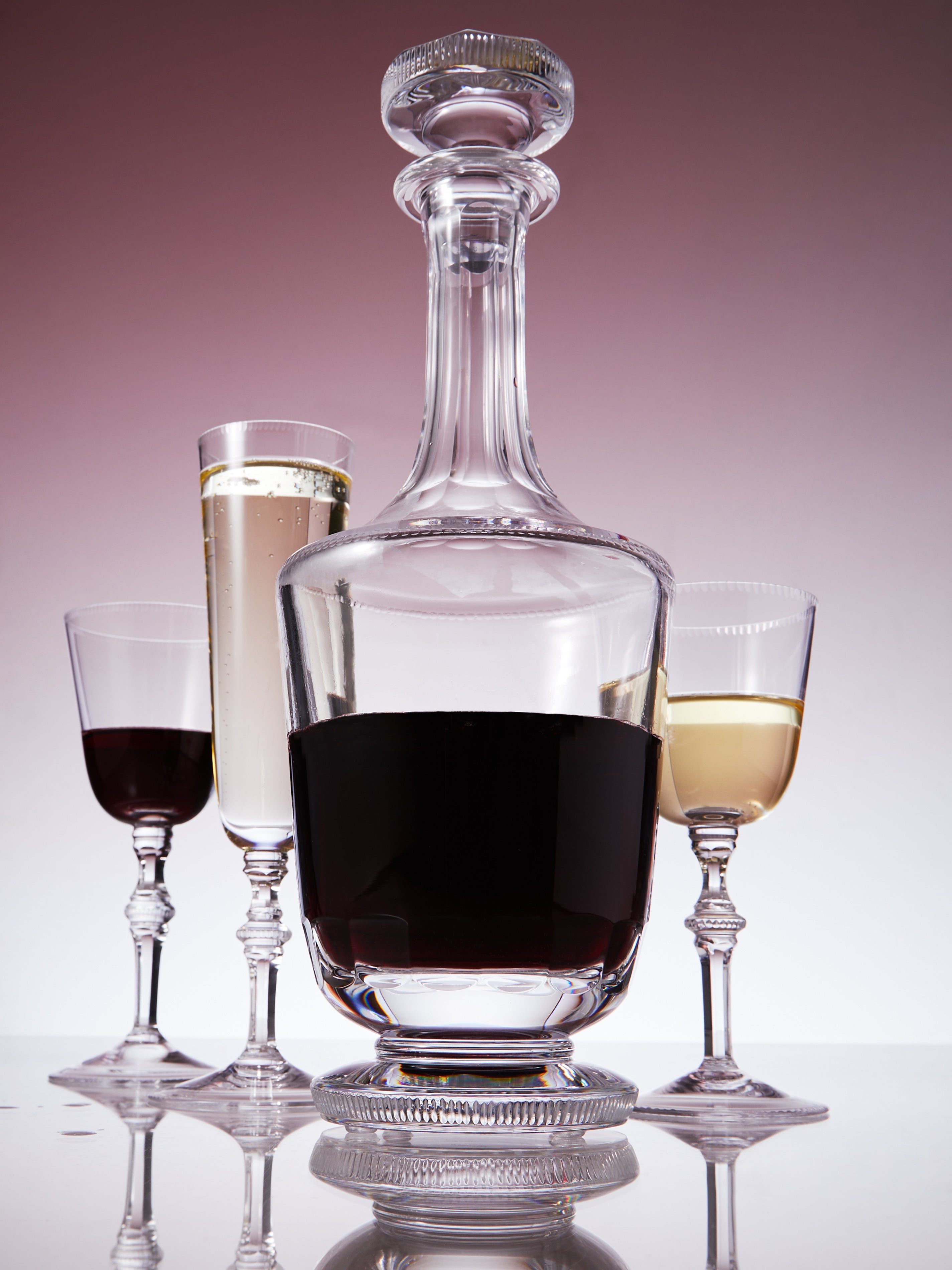 Mozart Hand-Blown Crystal Wine Decanter (35oz/1L)