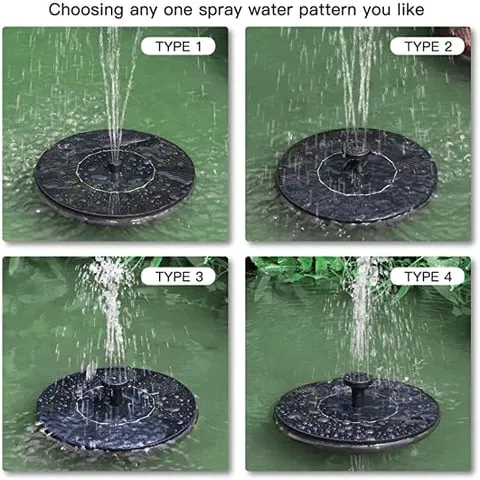 Floating Solar Fountain Pump – 13cm/16cm/18cm for Bird Bath & Pond