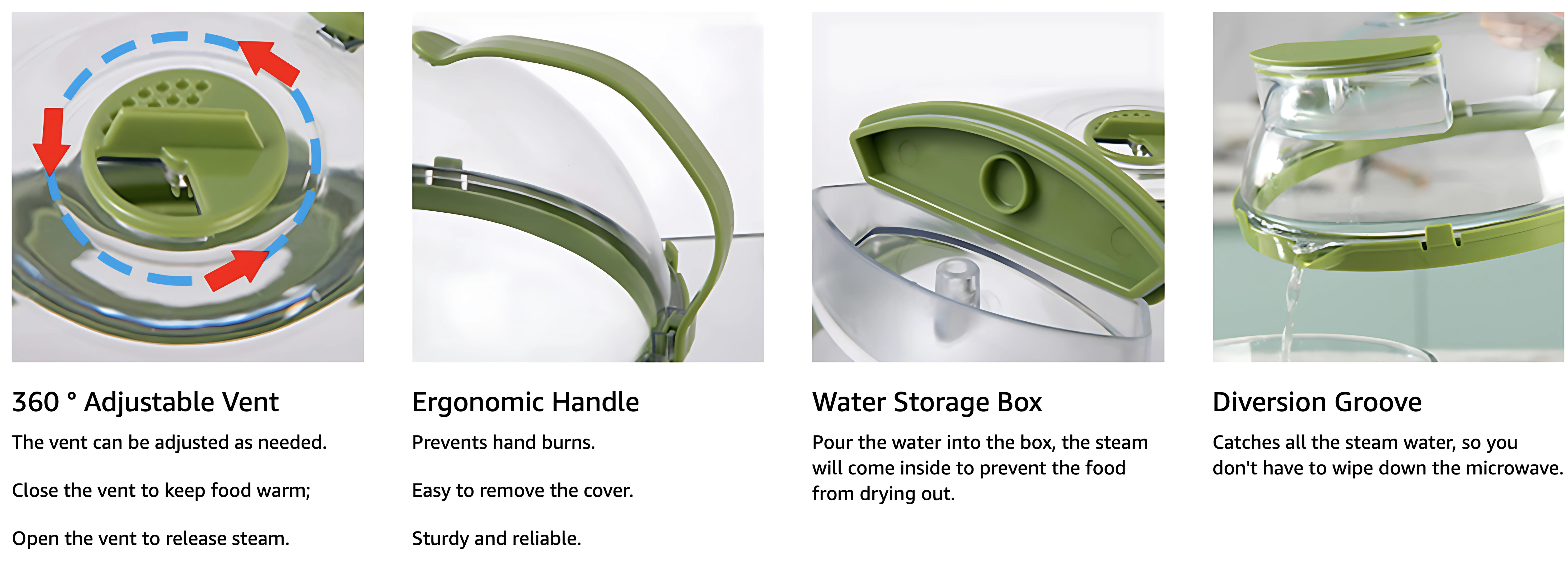 SteamSeal Microwave Lid