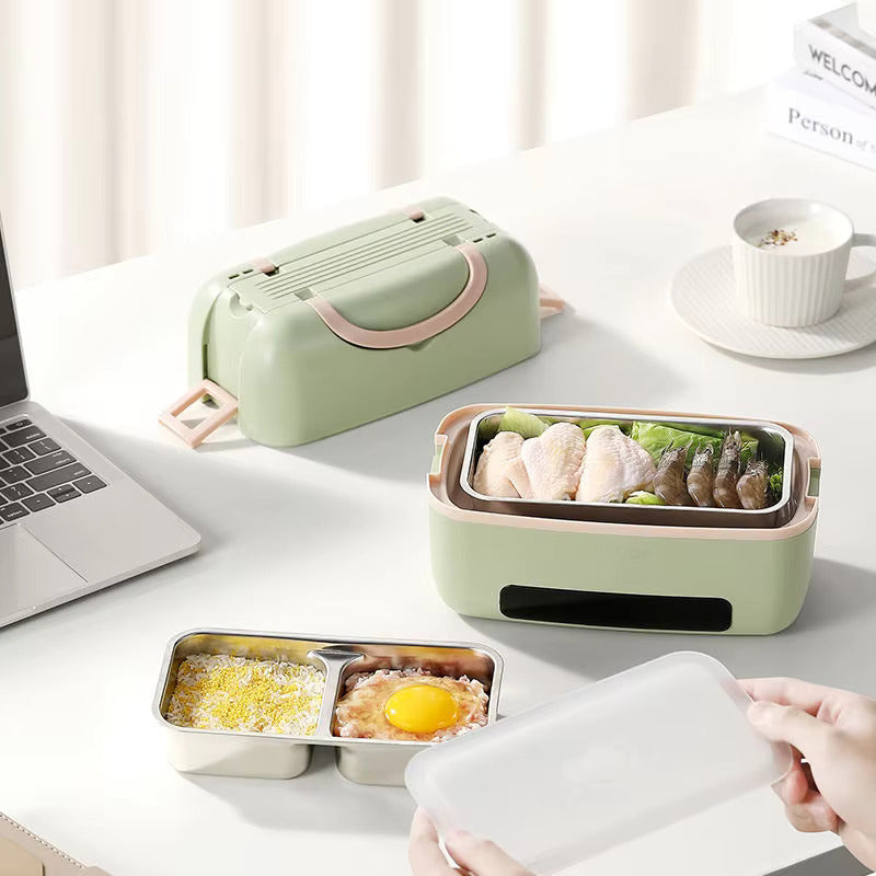 Portable Electric Lunch Box with Double-Layer
