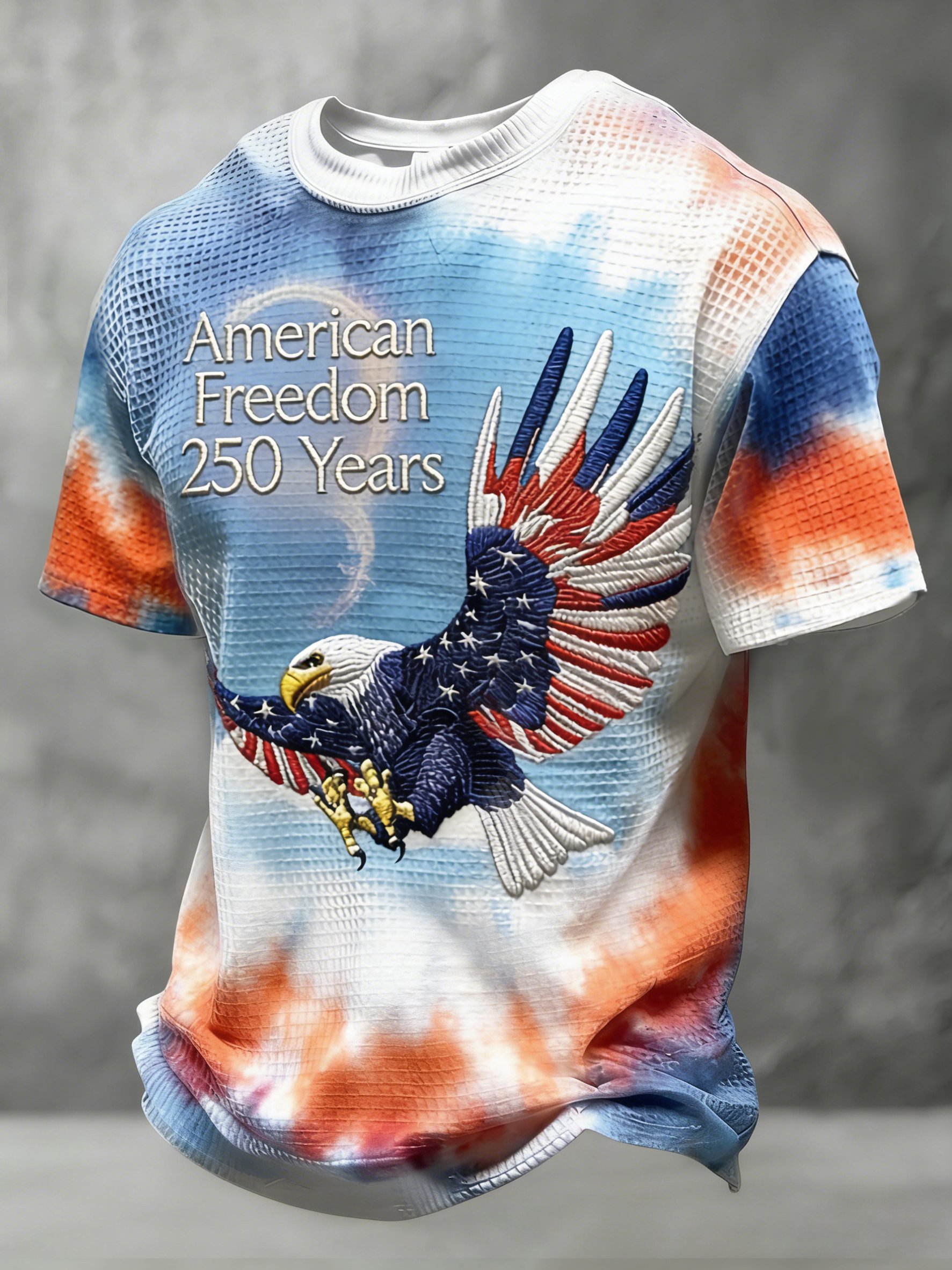 Men's Casual American 250th Anniversary Printed T-Shirt