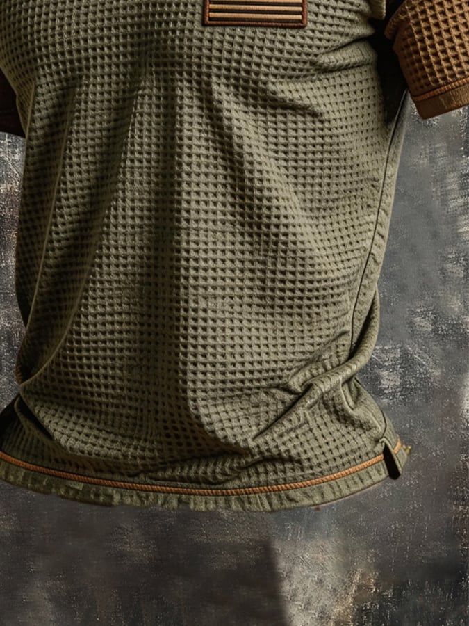 Men's Retro Comfort Denim Polo Shirt