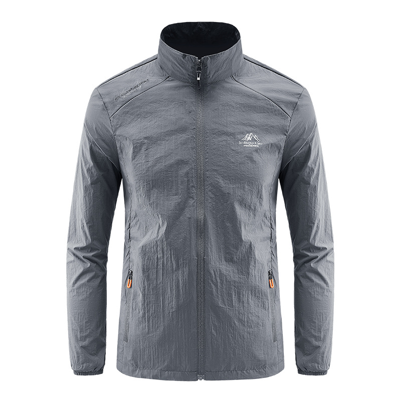 🌿Veste légère décontractée à col montant pour homme / Veste en toile